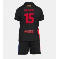 Maglia Calcio Barcelona Andreas Christensen #15 Seconda Divisa Bambino 2024-25 Manica Corta (+ pantaloncini)